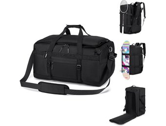 55x35x25cm KLM Draag Bagage Tas Voor Vliegtuig 3 IN 1 Reistas Waterdichte Oxford Reisrugzak Cabinetas 50L Draag op Bagage Weekender Rugzak Koffer Met Natte Tas Voor Reizen