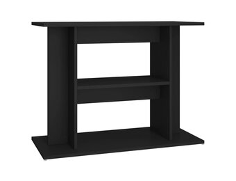 vidaXL Aquariumstandaard 80x35x60 cm bewerkt hout zwart