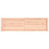 vidaXL Tafelblad natuurlijke rand 140x40x(2-6) cm massief eikenhout