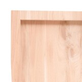 vidaXL Tafelblad natuurlijke rand 140x40x(2-6) cm massief eikenhout
