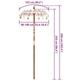 Balinese Parasol Crème 90x260cm - 34% Korting!