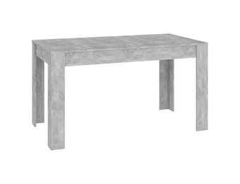 vidaXL Eettafel 140x74,5x76 cm spaanplaat betongrijs