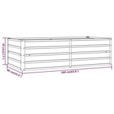 vidaXL Plantenbak verhoogd 160x80x45 cm cortenstaal roestig