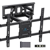 PERLESMITH TV Beugel, Voor 37-85 Inch TVs tot 60 kg, Draaibaar Kantel en Uitschuifbare TV Muurbeugel 55 65 Inch, max. VESA 600x400 mm PSPILFK1