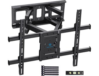 PERLESMITH TV Beugel, Voor 37-85 Inch TVs tot 60 kg, Draaibaar Kantel en Uitschuifbare TV Muurbeugel 55 65 Inch, max. VESA 600x400 mm PSPILFK1