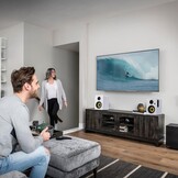 Sanyun SW206 80W Actieve Boekenplankluidsprekers, Wit, Dual-Mode Studio & HiFi