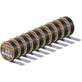 QUARKZMAN Band voor balken, brug 1-5/8 inch x 49 inch, 10 rollen butylbalkband voor steigers, waterdichte band voor balken en balken van hout, zwart
