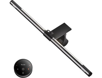 Quntis Monitor Lamp 51cm Zwart met Achtergrondverlichting en Afstandsbediening