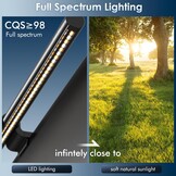 Quntis Monitor Lamp 51cm Zwart met Achtergrondverlichting en Afstandsbediening