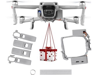 Wangcl Drone Delivery Device Air Dropping System Kits met landingsgestellen voor vissen, reclame, bruiloft en meer - geschikt voor DJI Mavic Air 2 drone-accessoires