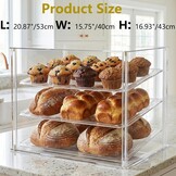 Gebakvitrine Acryl Tafelmodel 3 Schappen - 34% Korting!