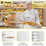 Gebakvitrine Acryl Tafelmodel 3 Schappen - 34% Korting!