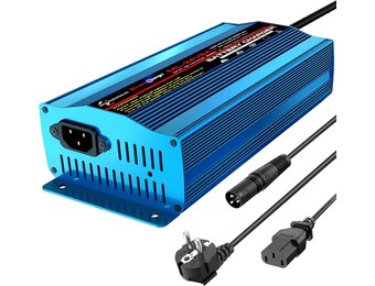 MOUDENSKAY 24V 8A Slimme Automatische Acculader met XLR Connector voor Scooter, Rolstoel, Motor, en Auto
