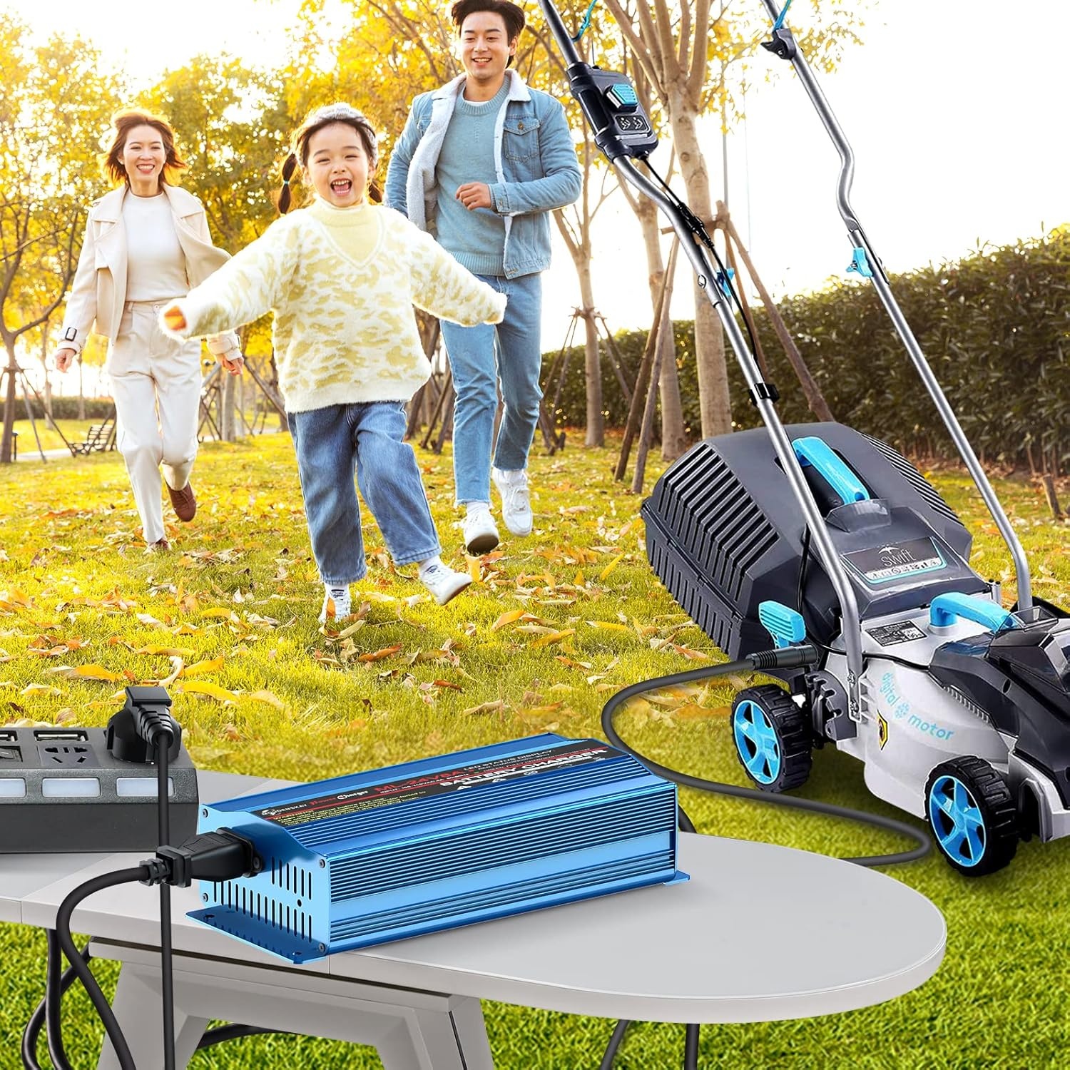 MOUDENSKAY 24V 8A Slimme Automatische Acculader met XLR Connector voor Scooter, Rolstoel, Motor, en Auto