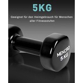 Halters set van 2 voor mannen en vrouwen, 1 kg - 5 kg korte halters gewichten voor thuis, sportschool en krachttraining