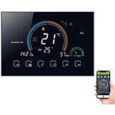 Programmeerbare Thermostaat 4,8 inch kleurrijk LCD touchscreen met achtergrondverlichting | WiFi, UV-index, vochtweergave, vergrendelfunctie, spraakbe