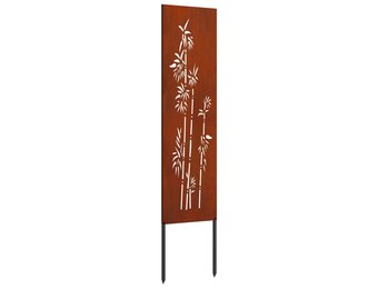 vidaXL Tuin decoratief paneel Anders Roestig 32 x 140 cm Cortenstaal
