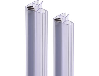 KOOBON Magneetafdichting, set van 2 (4 stuks), lengte 100 cm, glasdikte 6 mm, 7 mm, 8 mm, magneetdoucheafdichting voor douchedeuren, doucheafdichting, magnetische reserveafdichting, magnetisch, voor