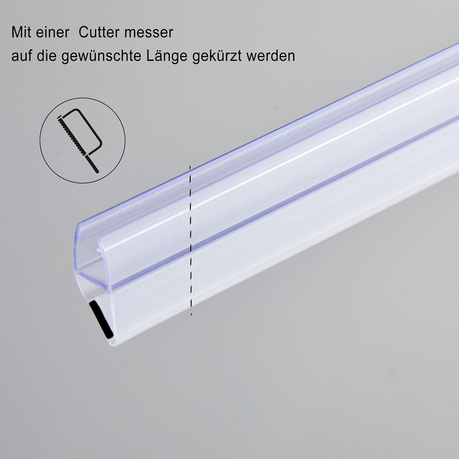 KOOBON Magneetafdichting, set van 2 (4 stuks), lengte 100 cm, glasdikte 6 mm, 7 mm, 8 mm, magneetdoucheafdichting voor douchedeuren, doucheafdichting, magnetische reserveafdichting, magnetisch, voor