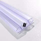KOOBON Magneetafdichting, set van 2 (4 stuks), lengte 100 cm, glasdikte 6 mm, 7 mm, 8 mm, magneetdoucheafdichting voor douchedeuren, doucheafdichting, magnetische reserveafdichting, magnetisch, voor