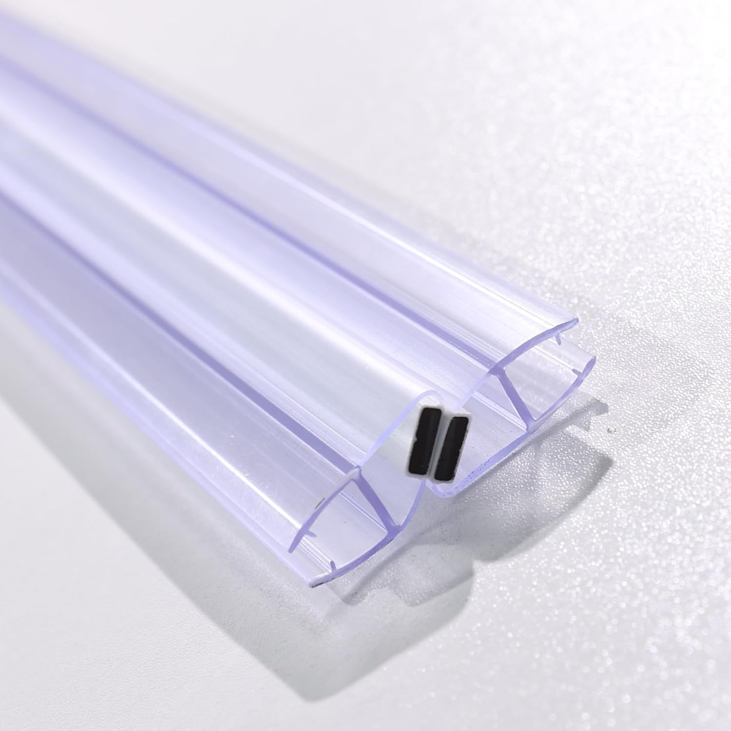 KOOBON Magneetafdichting, set van 2 (4 stuks), lengte 100 cm, glasdikte 6 mm, 7 mm, 8 mm, magneetdoucheafdichting voor douchedeuren, doucheafdichting, magnetische reserveafdichting, magnetisch, voor