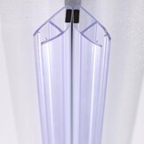 KOOBON Magneetafdichting, set van 2 (4 stuks), lengte 100 cm, glasdikte 6 mm, 7 mm, 8 mm, magneetdoucheafdichting voor douchedeuren, doucheafdichting, magnetische reserveafdichting, magnetisch, voor