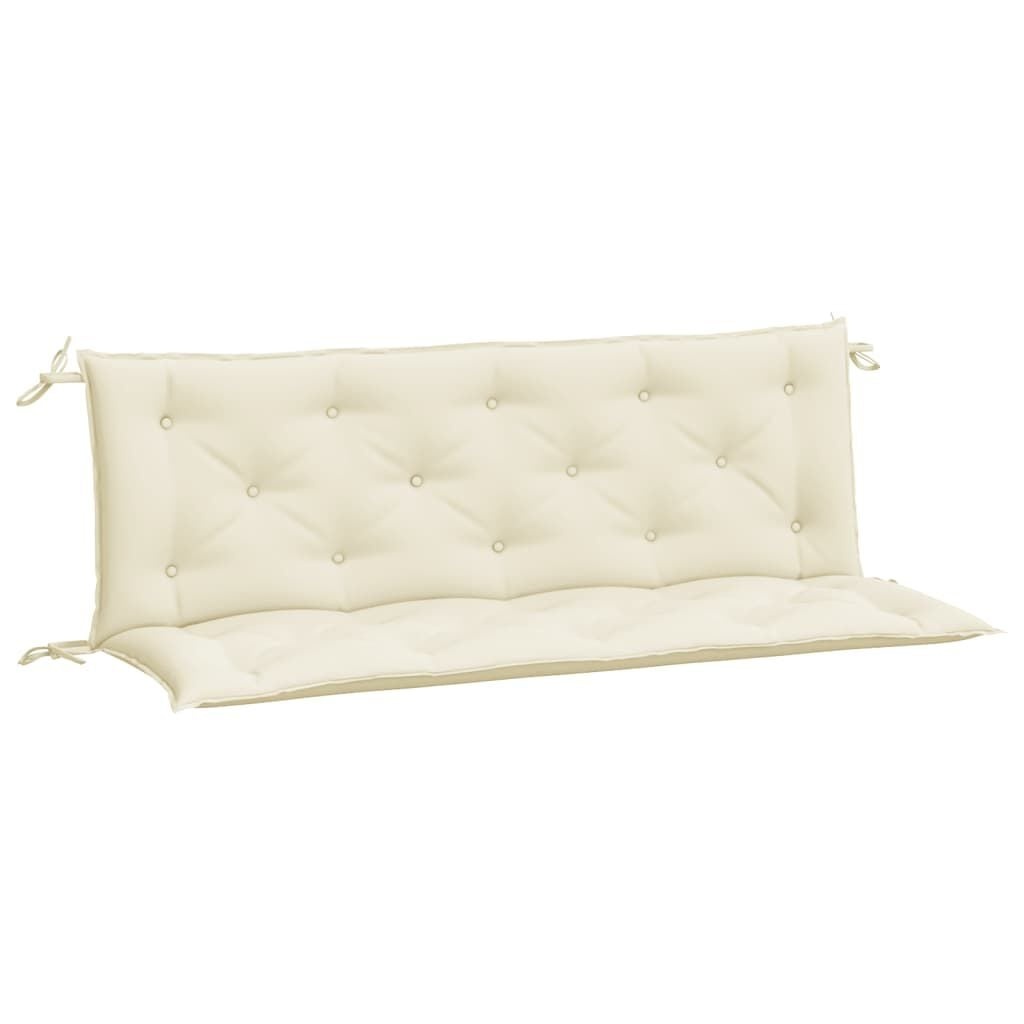 vidaXL Tuinbankkussens 2 st 150x50x7 cm oxford stof crèmewit