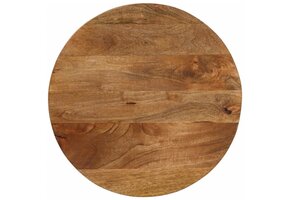 Massief Mangohouten Tafelblad Ø 40 cm - 40% Korting!