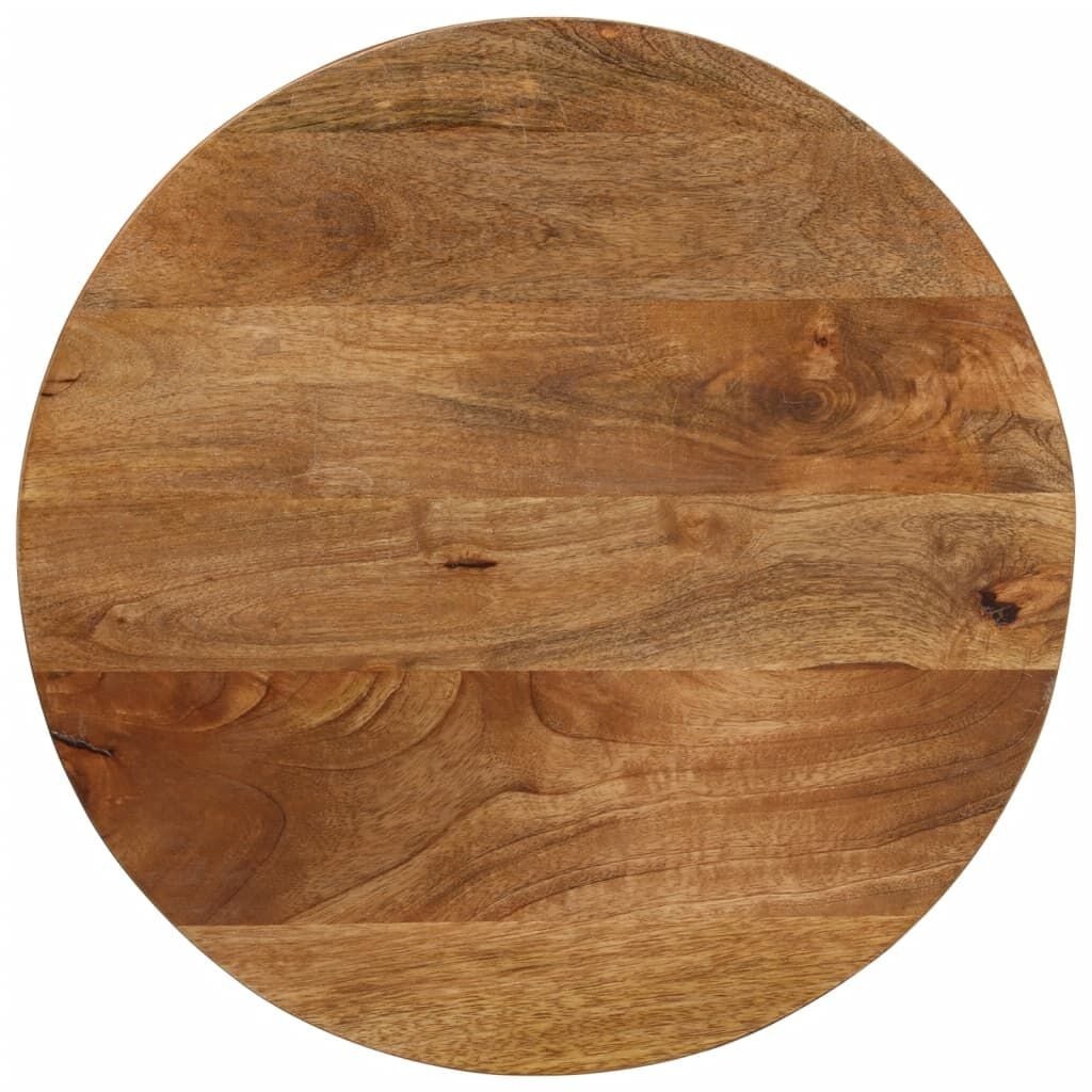 vidaXL Tafelblad rond Ø 40x3,8 cm massief ruw mangohout