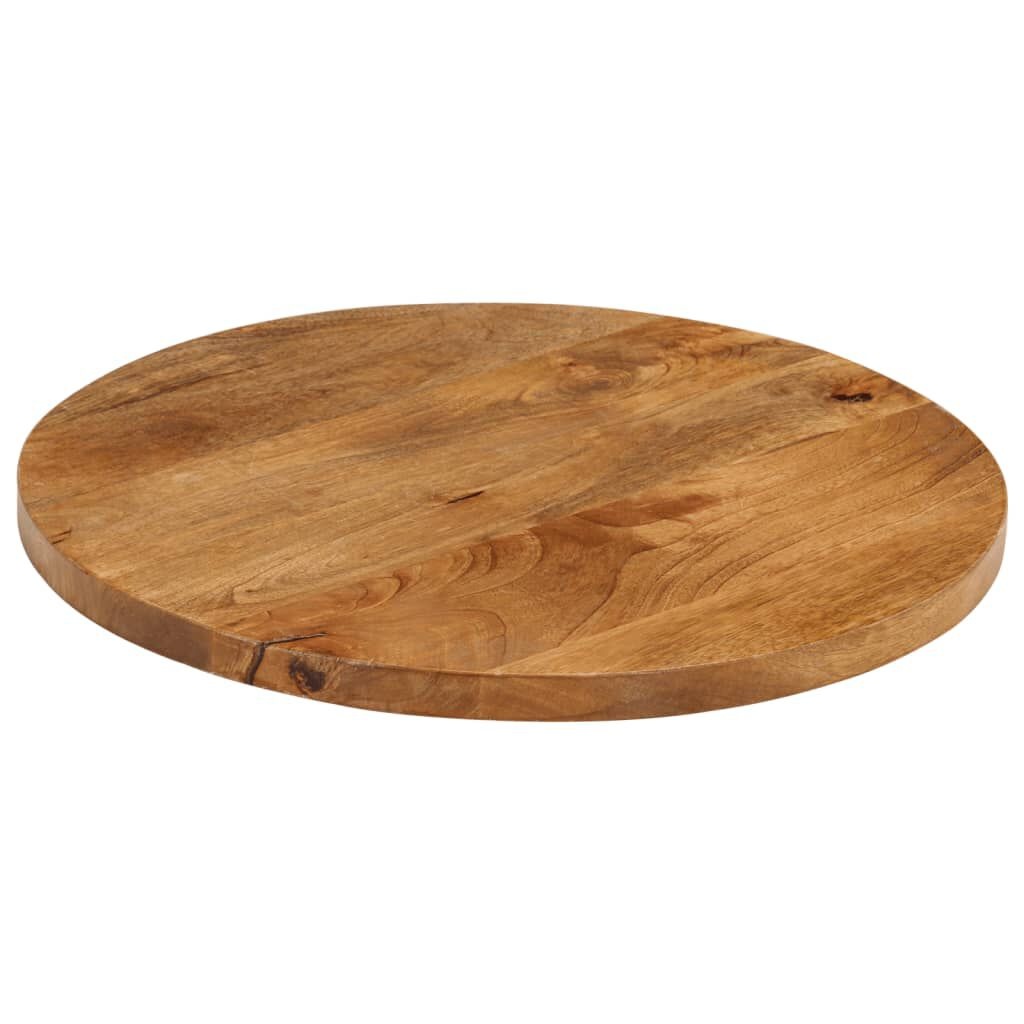vidaXL Tafelblad rond Ø 40x3,8 cm massief ruw mangohout