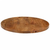 vidaXL Tafelblad rond Ø 40x3,8 cm massief ruw mangohout