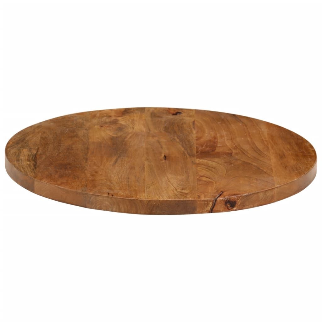 vidaXL Tafelblad rond Ø 40x3,8 cm massief ruw mangohout