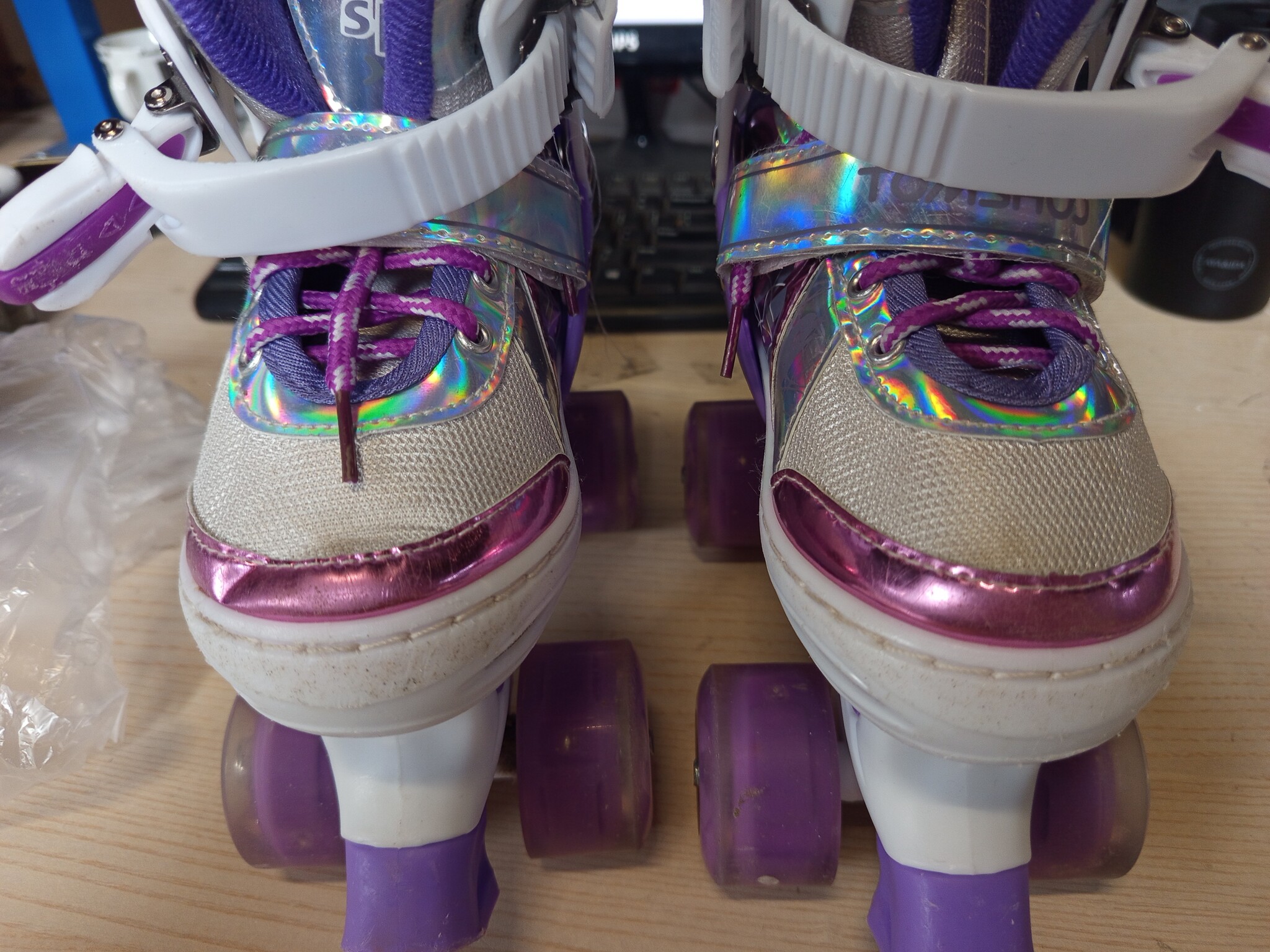 TOMSHOO Kinder rolschaatsen met LED wielen - Maat S (28-31 EU)