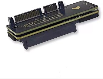 CY SFF-8482 SAS 29-pins naar 7+15 22-pins SATA-hardeschijf-RAID-adapter met SAS-controllerchipset en voedingspoort