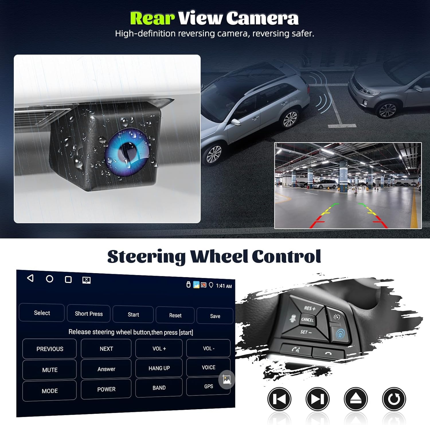 4G+64G GOHHDL Android 15 autoradio voor Opel Corsa E 2015-2019/Opel Adam 2013-2016 met Navi Carplay Android Auto, 9 inch 2Din autoradio met GPS WiFi Bluetooth FM/RDS radio SWC achteruitrijcamera & MIC