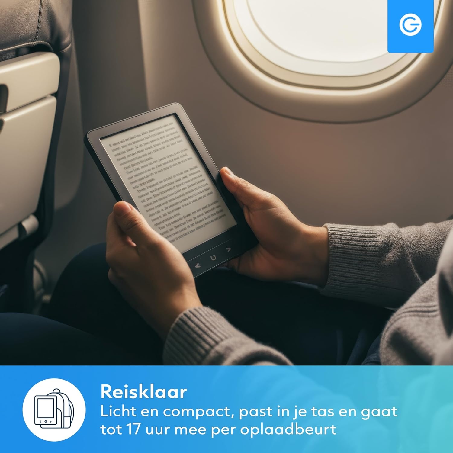 Silvergear® Ebook Reader met Achtergrondverlichting | 6-Inch E-Ink-Touchscreen | 4 GB Geheugen voor 3000+ E-Books | Pocketbook | Reflectievrij en Lichtgewicht | Zwart