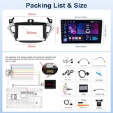 4G+64G GOHHDL Android 15 autoradio voor Opel Corsa E 2015-2019/Opel Adam 2013-2016 met Navi Carplay Android Auto, 9 inch 2Din autoradio met GPS WiFi Bluetooth FM/RDS radio SWC achteruitrijcamera & MIC
