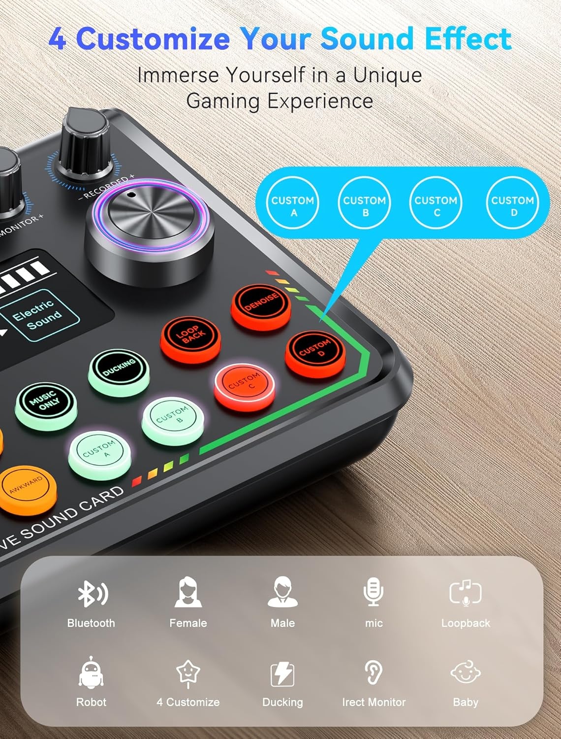 SINWE Podcast Starterspakket met Studio Condensatormicrofoon en Audio-interface voor Smartphone & PC