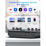 SINWE Podcast Starterspakket met Studio Condensatormicrofoon en Audio-interface voor Smartphone & PC