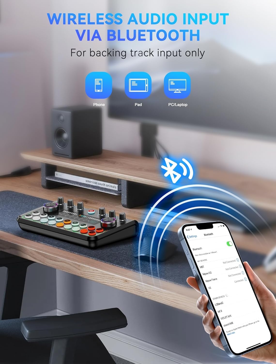 SINWE Podcast Starterspakket met Studio Condensatormicrofoon en Audio-interface voor Smartphone & PC