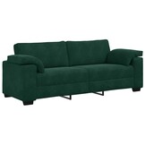 vidaXL 3-zitsbank donkergroen 178 cm fluweel