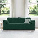 vidaXL 3-zitsbank donkergroen 178 cm fluweel