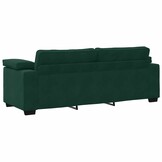 vidaXL 3-zitsbank donkergroen 178 cm fluweel