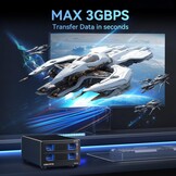 CENMATE Aluminium Dual Bay Harde Schijf RAID-behuizing met koelventilator voor 2,5"/3,5" SATA HDD/SSD met USB A/C 3.0, gereedschapsvrije HDD-behuizing, 4 RAID-modus