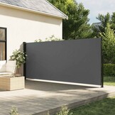 vidaXL Windscherm uittrekbaar 160x500 cm antracietkleurig