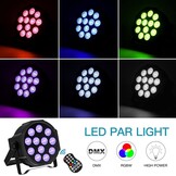 PCS RGBW Accu podiumlicht met tas, 12 LED oplaadbare par licht met functie timer en 7 verlichtingsmodi, 8 CH batterij spotlight outdoor voor bruiloft bar DJ Show disco - Maat 4PCS +Bag