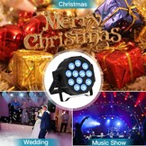 PCS RGBW Accu podiumlicht met tas, 12 LED oplaadbare par licht met functie timer en 7 verlichtingsmodi, 8 CH batterij spotlight outdoor voor bruiloft bar DJ Show disco - Maat 4PCS +Bag