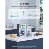 AstroAI Mini-koelkast, 6 l, draagbaar, met koelchip, 2,58 kg, 220-240 V