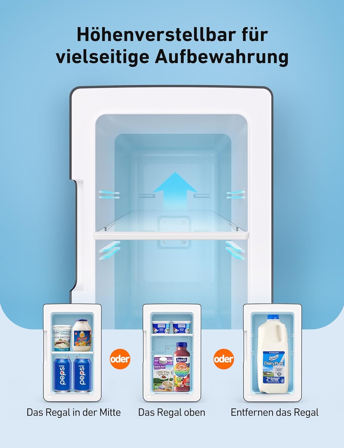 AstroAI Mini-koelkast, 6 l, draagbaar, met koelchip, 2,58 kg, 220-240 V