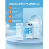 AstroAI Mini-koelkast, 6 l, draagbaar, met koelchip, 2,58 kg, 220-240 V